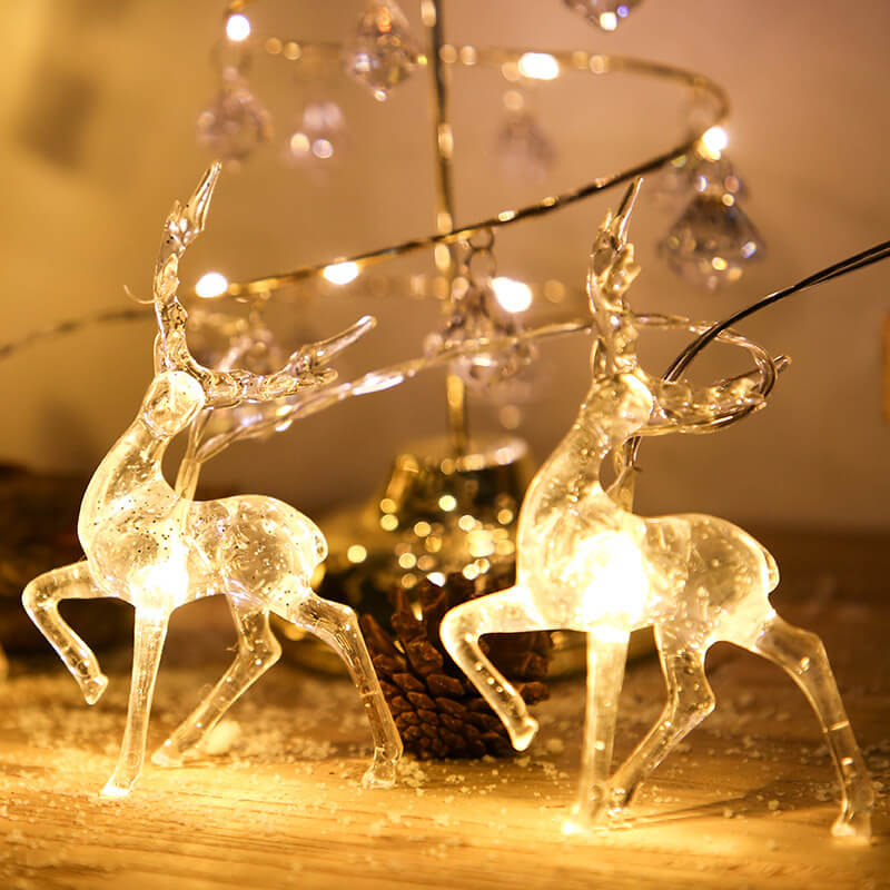 Christmas Elk String Lights Night Light