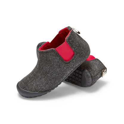 Brumby - Men's - Charcoal & Red Slippers