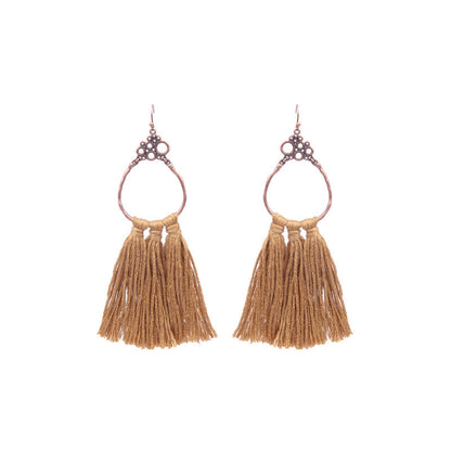 Women's Bohemian Tassel Long Earrings