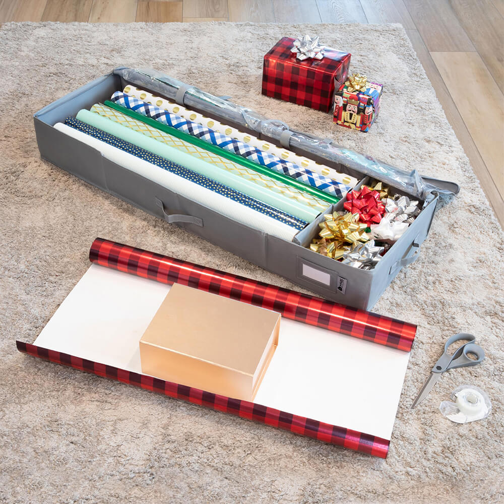 Christmas Wrapping Paper Storage Container