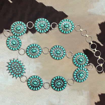 Vintage Turquoise Embellished Chatelaine