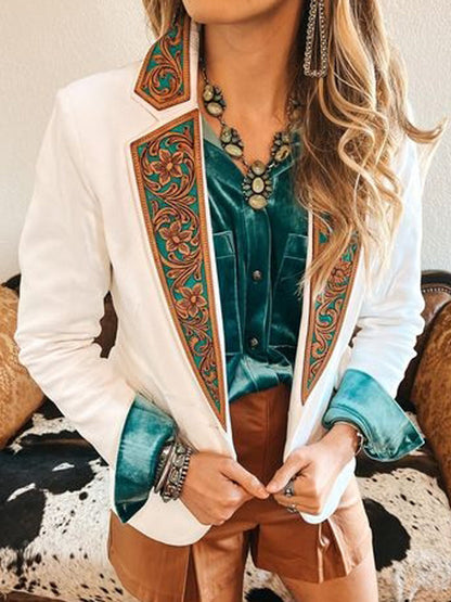 women's retro western style suit jacket