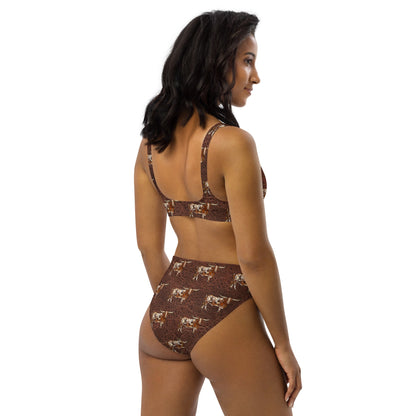 Yeehaw Leather & Longhorns Bikini