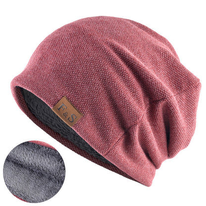 Men Vintage Warm Knitted Beanie Hat Outdoor Tactical Hat