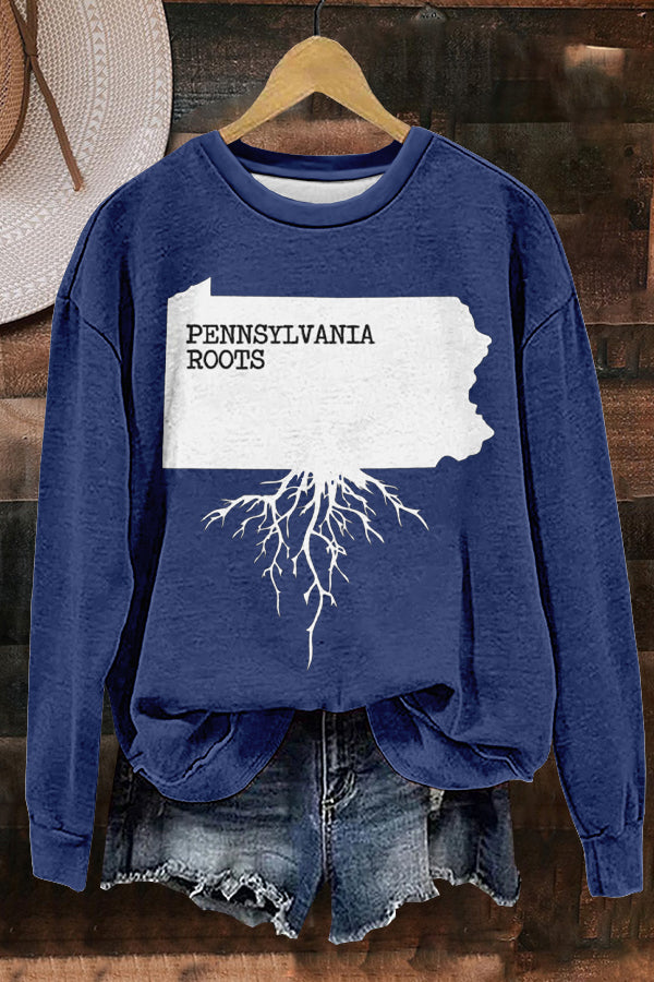 Pennsylvania Roots Print Sweatshirt