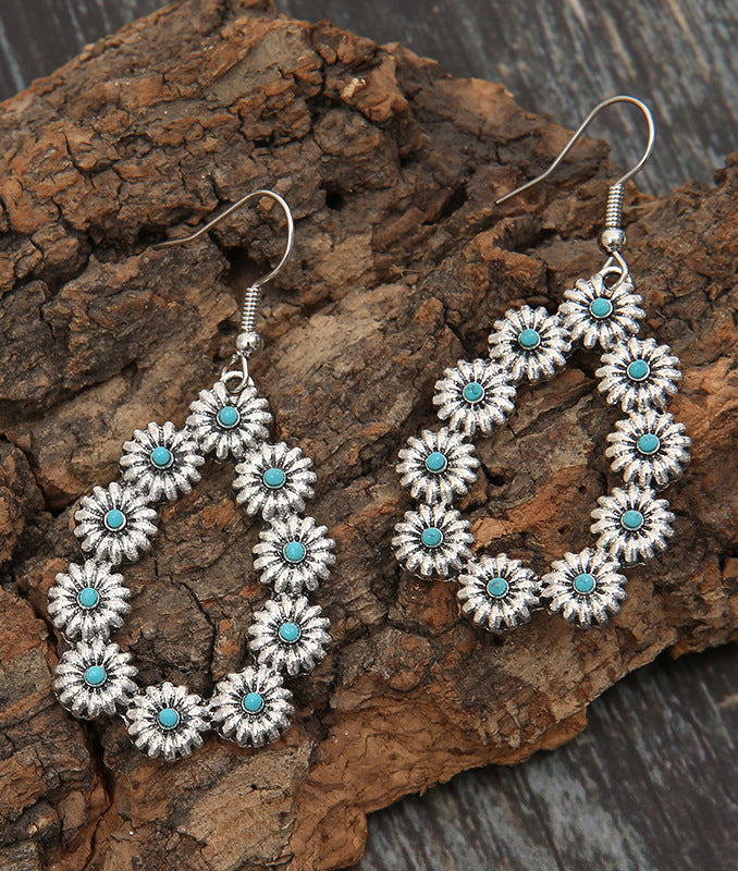 Floral Drop Earrings-0520