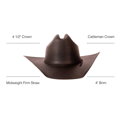 Pioneer | Mens Straw Cowboy Hat