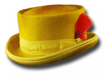 [New]Western Desert Top handmade Sergio Anzani Hatmaker-yellow