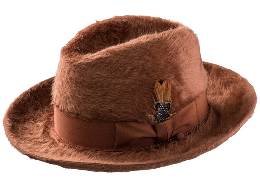 Beaver Long Hair Hat-Rust