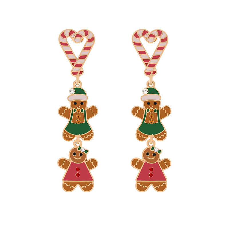 Christmas Gingerbread Man Earrings