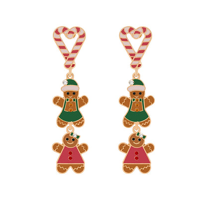 Christmas Gingerbread Man Earrings