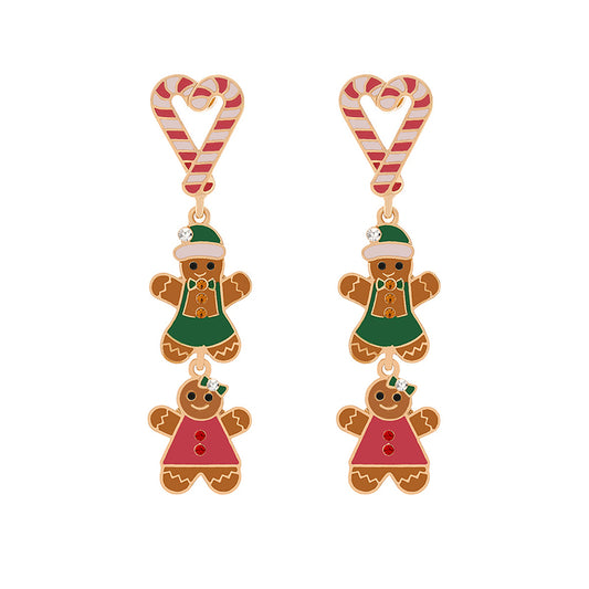 Christmas Gingerbread Man Earrings