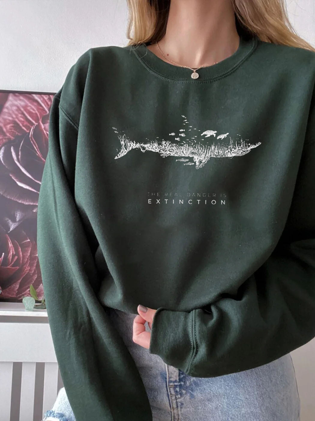 The Real Danger Is Extinction Ocean Protect Sweatshirt