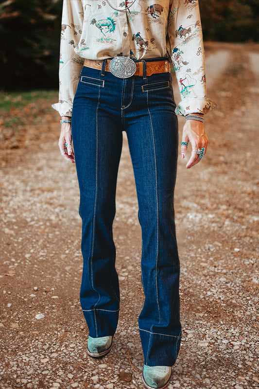 Vintage Wide-Leg High-Rise Jeans