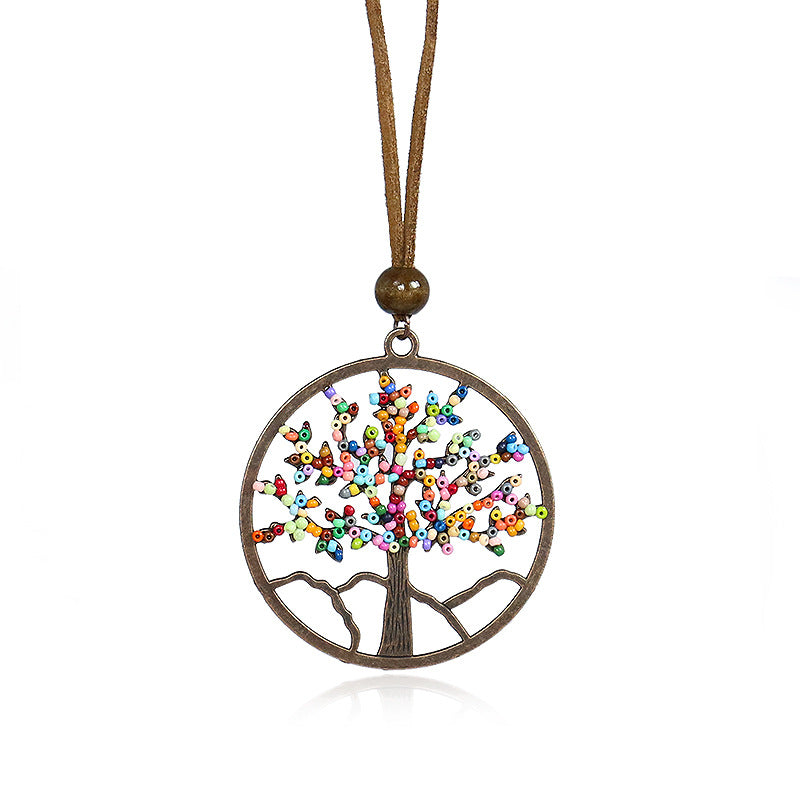 Women's Bohemian Tree Of Life Hollow Necklace