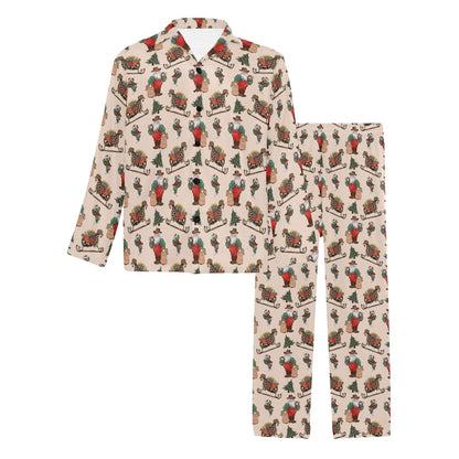 Santa's Sleigh Men's Western Pajamas