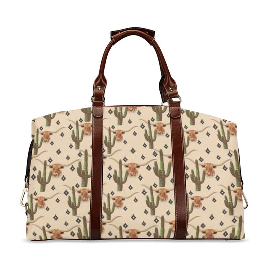 Longhorn Cactus Large Travel Flight Bag