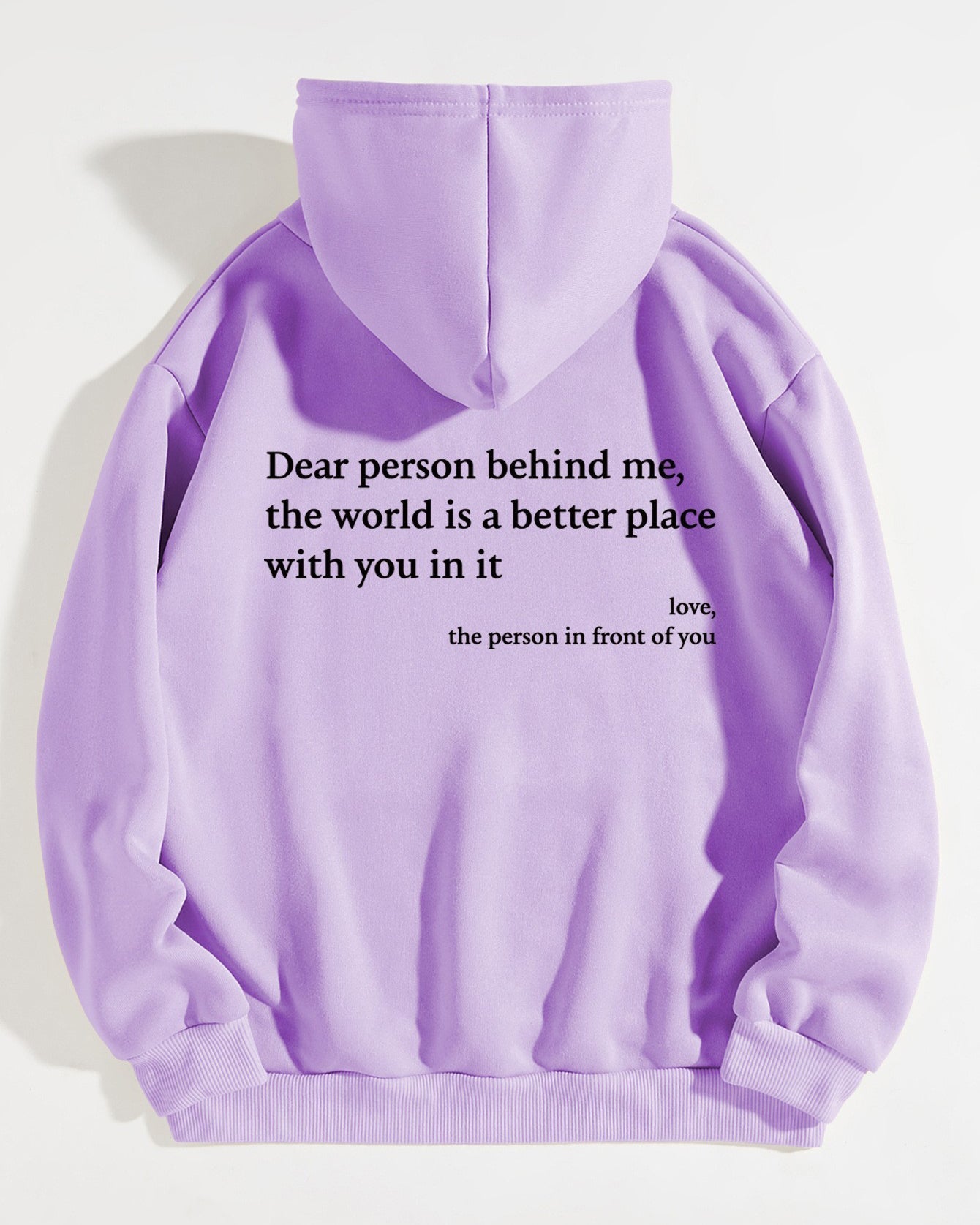 Plain Letter Sweatshirt Hoodie