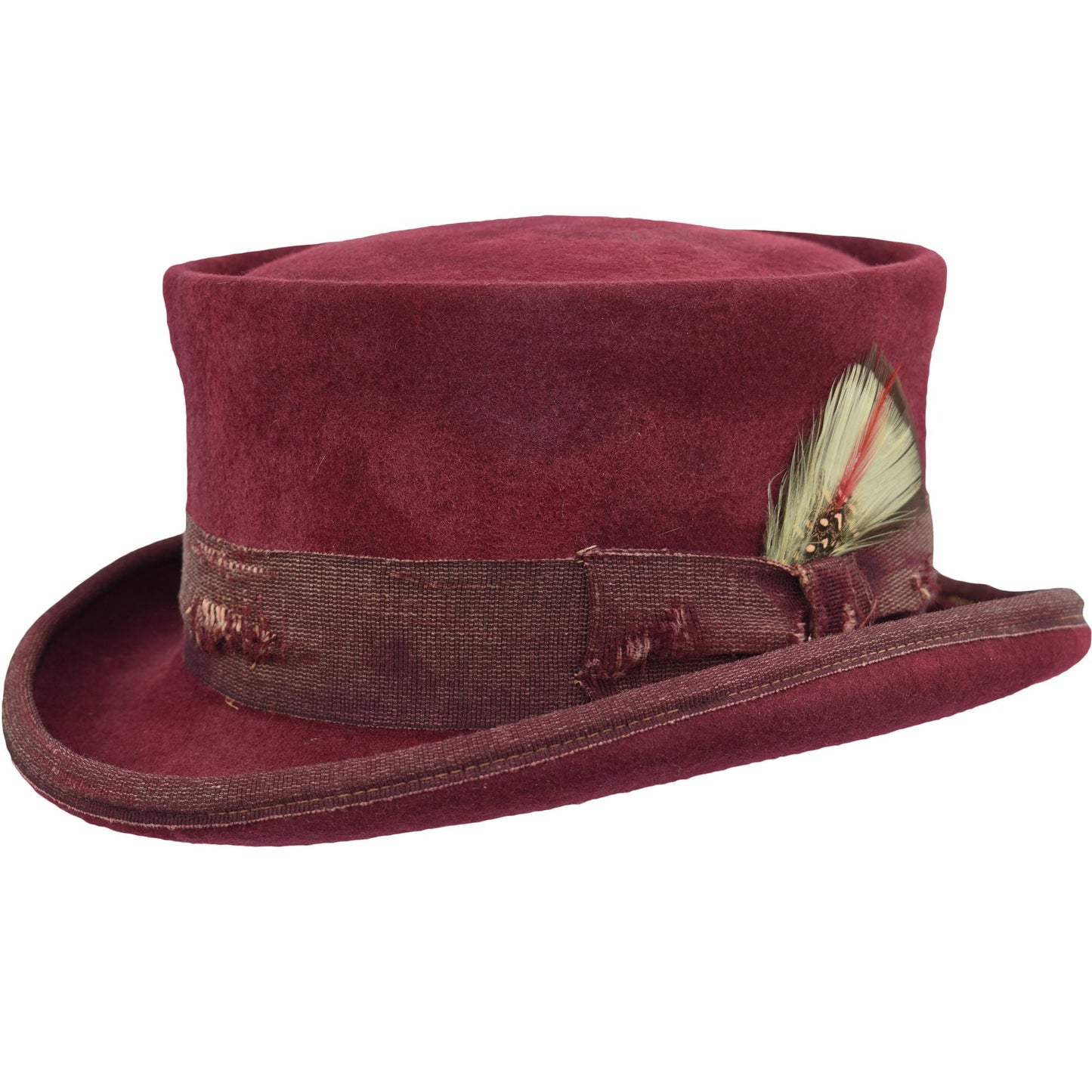 Western Desert Top handmade Sergio Anzani Hatmaker-red