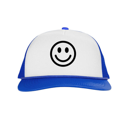 Smile Face Printed Trucker Hat