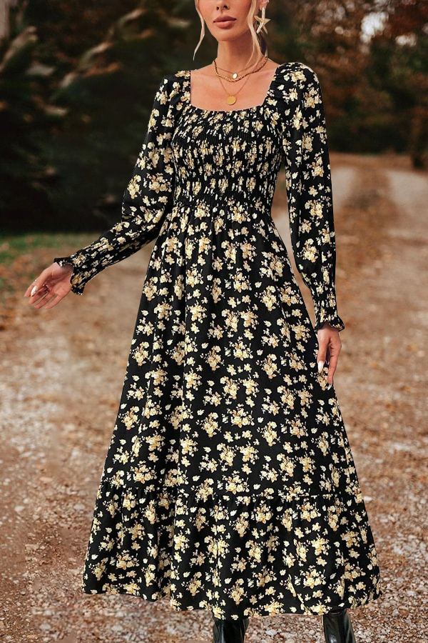 Stylish Western Print Dress