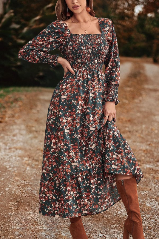 Stylish Western Print Dress