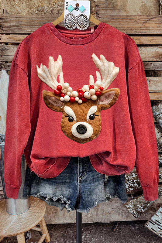 Classic Elk Christmas Sweatshirt