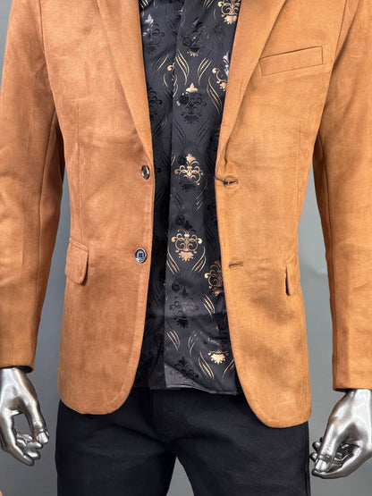 LAST DAY PROMOTION🔥CAMEL GAMUZA SUEDE BLAZER