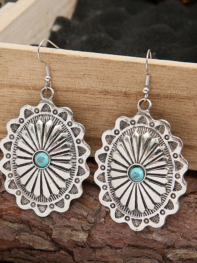 Vintage Turquoise Drop Turquoise Earrings