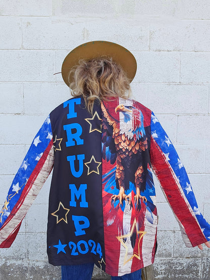 ULTRA MAGA TRUMP WOMENS BLAZER