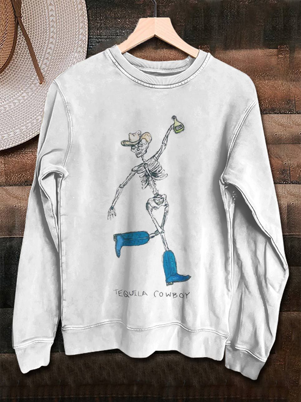 COWBOY Print Casual Sweatshirt