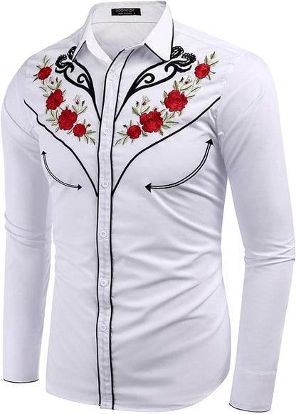 Men's Long Sleeve Cowboy Shirt