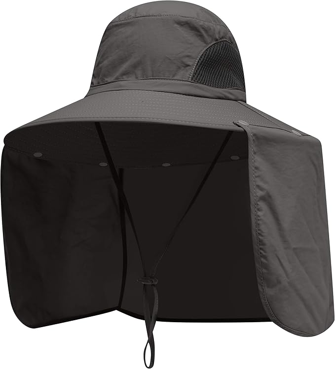 Detachable Curtain Neck Protection Boonie Hat