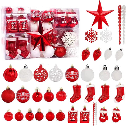 132 pcs Christmas Tree Decoration Set