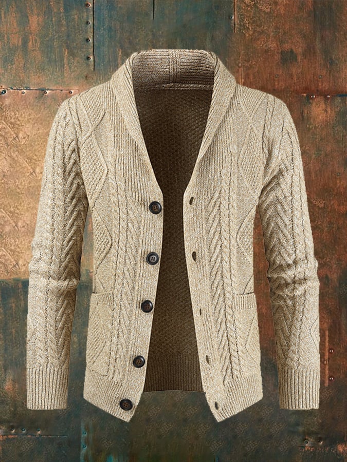 Men's Vintage Knit Cardigan