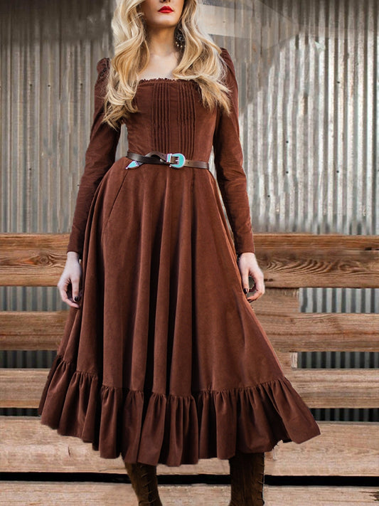 Women's Brown Tunic Dress