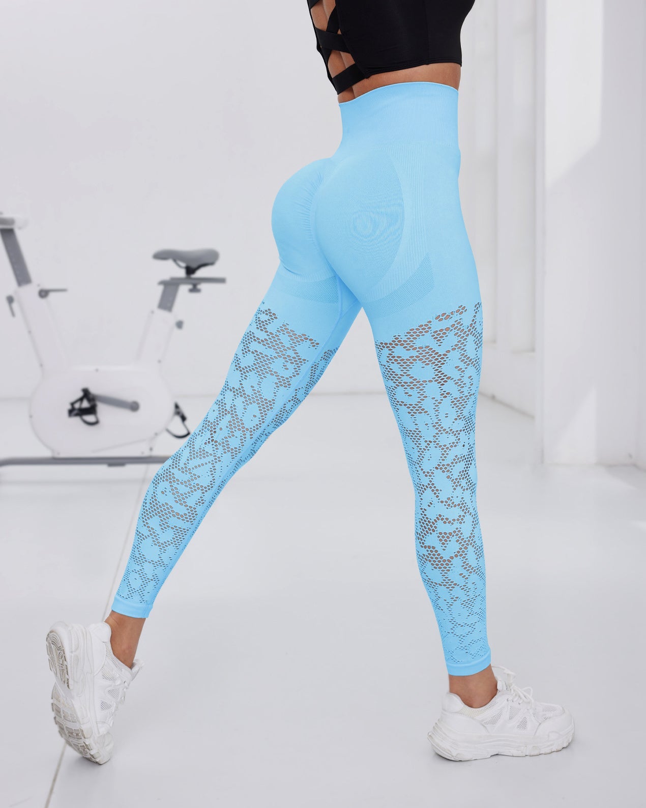 Seamless Mesh Breathable High Elastic Sweatpants