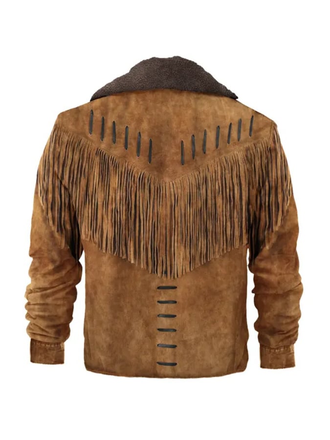 Men's Retro Tassel Casual Jacket