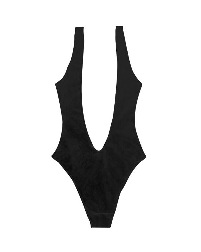 Black Scribble Bikini One Piece Swimsuits and Pants