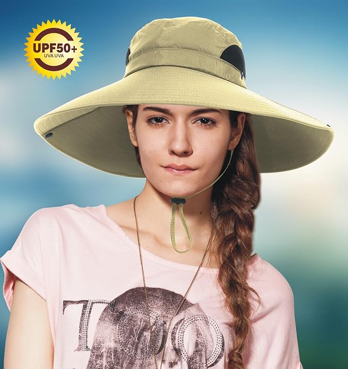 Men & Women Ultra Wide Brim hat UPF50+ Waterproof Sun hat