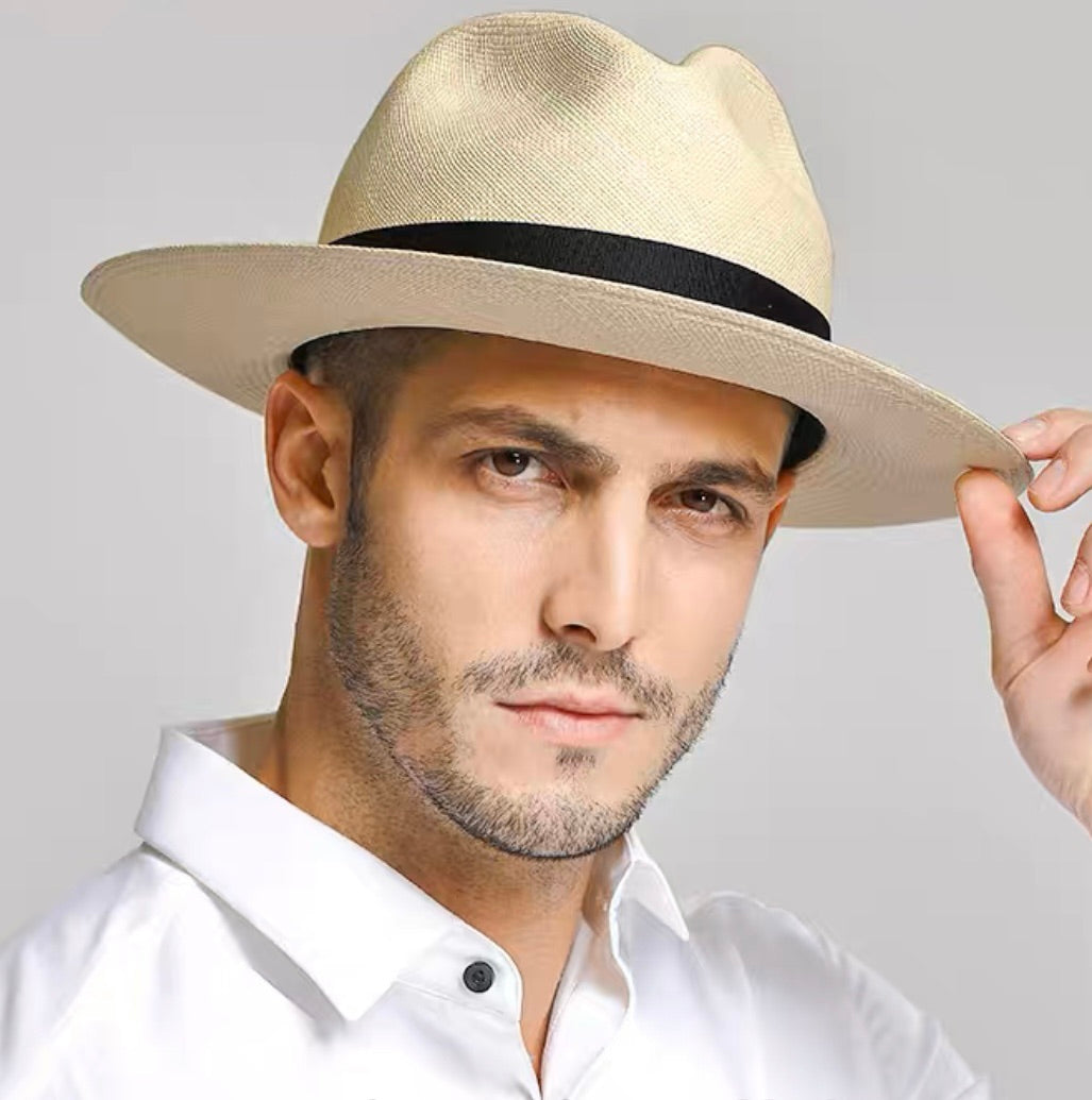 [Perfect Gift For Father]Ecuador imported senior Panama straw hat