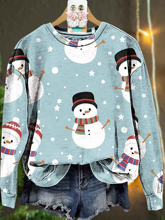 Christmas Snowman winter Casual  Sweatshirt