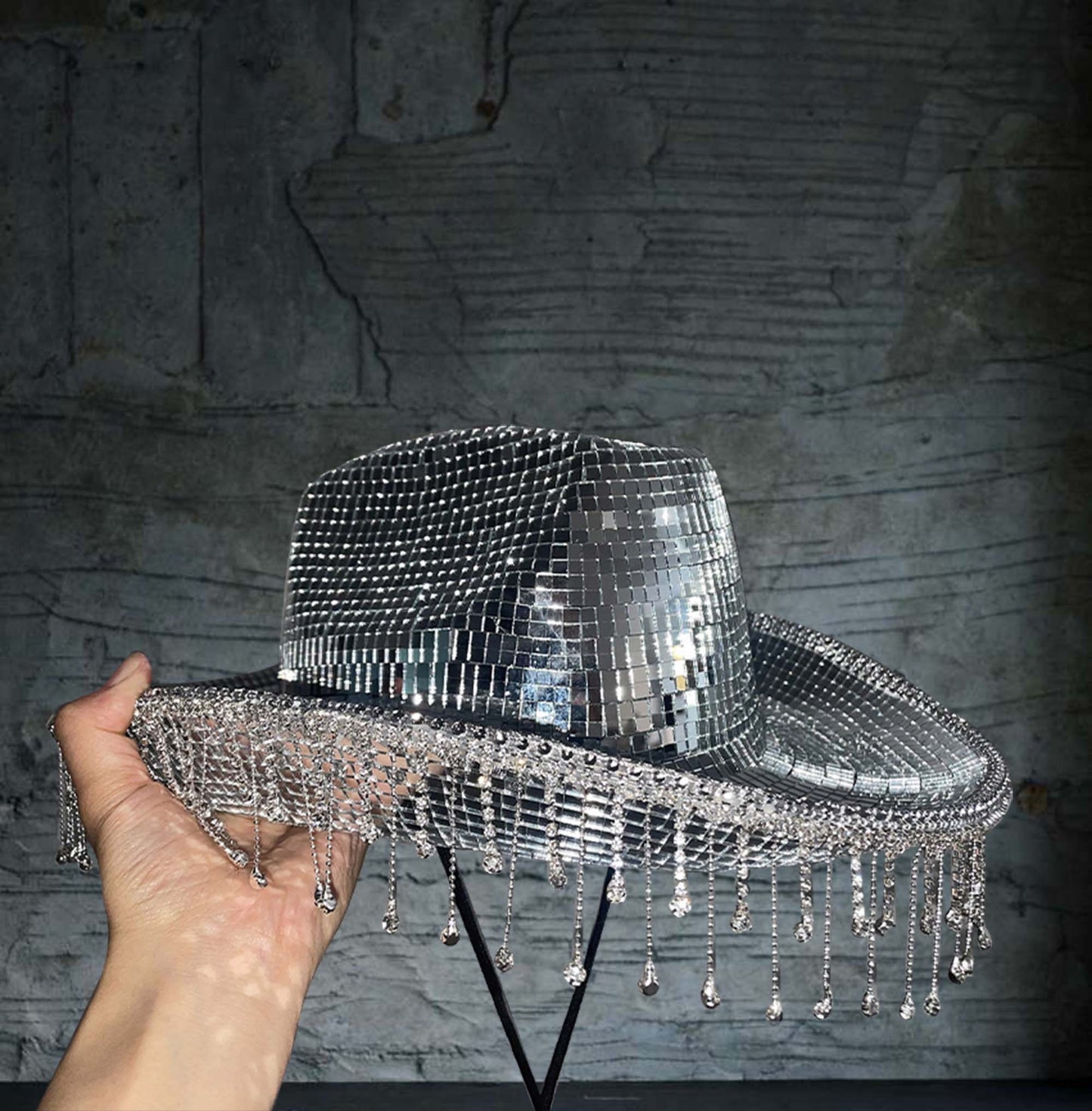 Disco Ball Cowgirl/Cowboy Hat [Buy 2 get free shipping&Box packing]