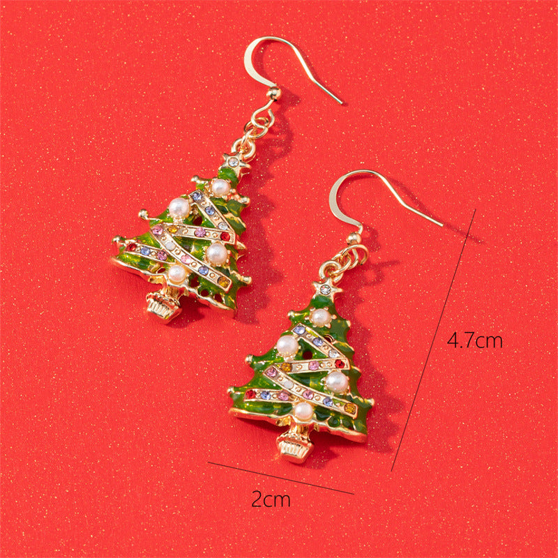 Fashion Creative Christmas Tree Earrings