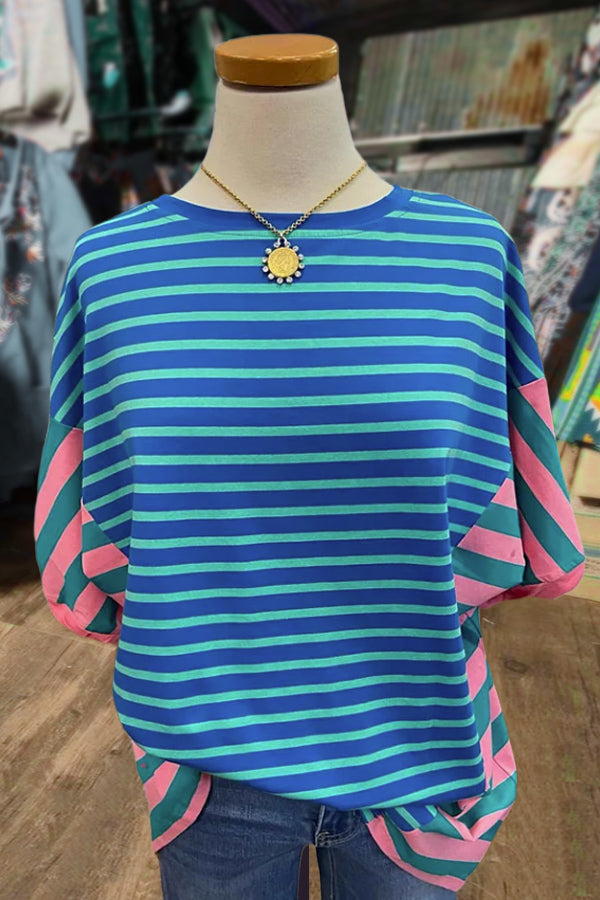 Color Block Striped T-Shirt