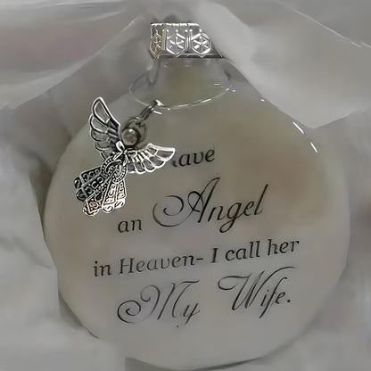 Christmas Angel in Heaven Memorial Ornament