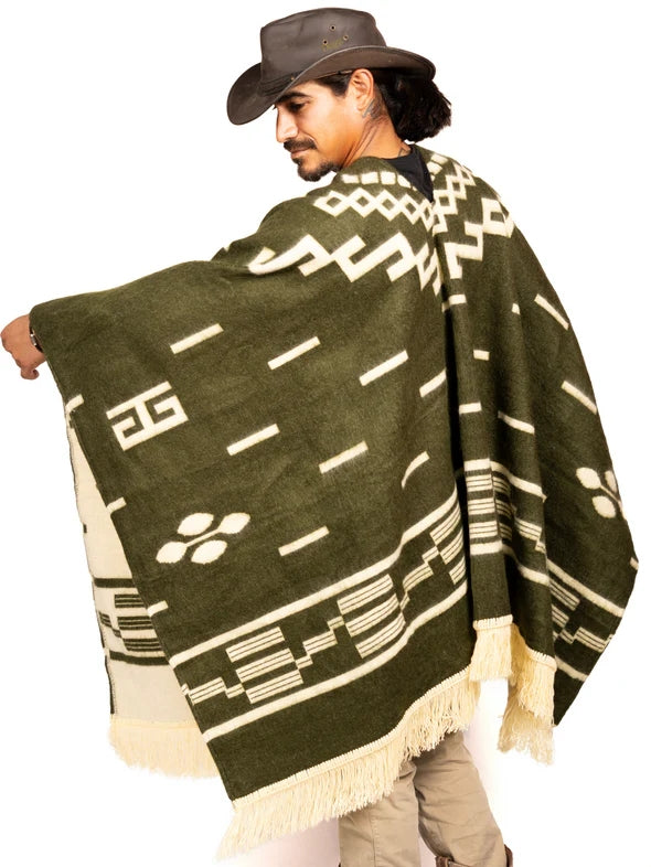 Clint Eastwood Poncho - Alpaca Wool handmade poncho from South America