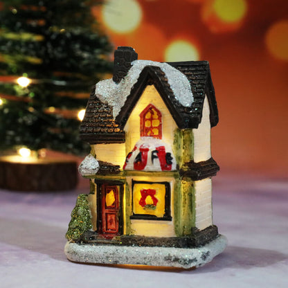 Christmas Decoration Resin House Night Light