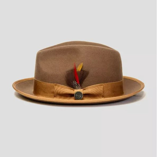 Tienda Bikary Fedora – Brown[Fast shipping and box packing]