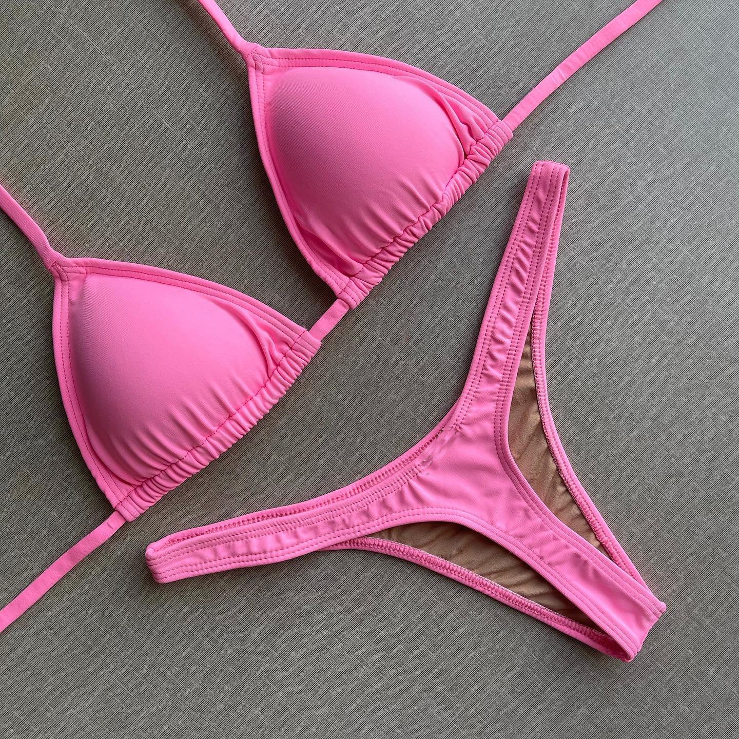 Solid Color Fashion Resort Bikini